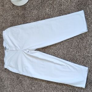 Eileen Fisher Organic Cotton Stretchy Jeans High Rise Tapered size Large
